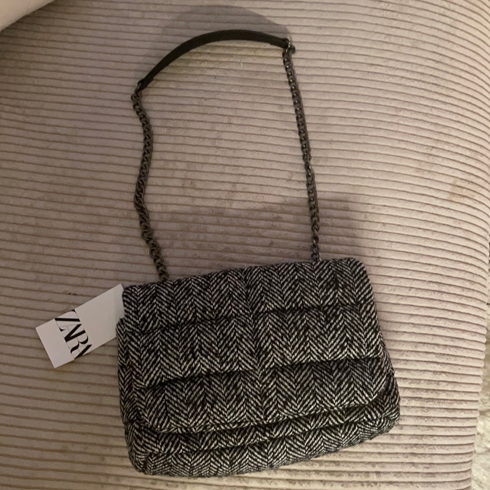 ZARA Wool Shoulder Bag